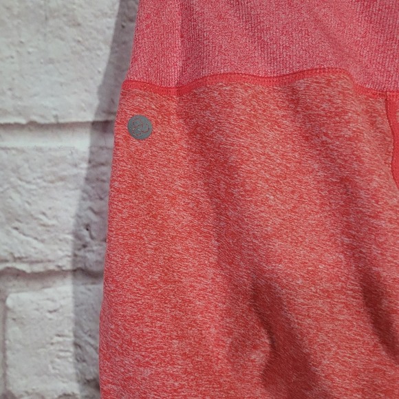 Zella Heathered Coral Pink Mid Rise Jogger Leggings - Picture 10 of 12